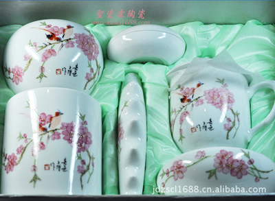 景德鎮(zhèn)高檔陶瓷文房四寶六件套 傳承文化，收藏藝術(shù)